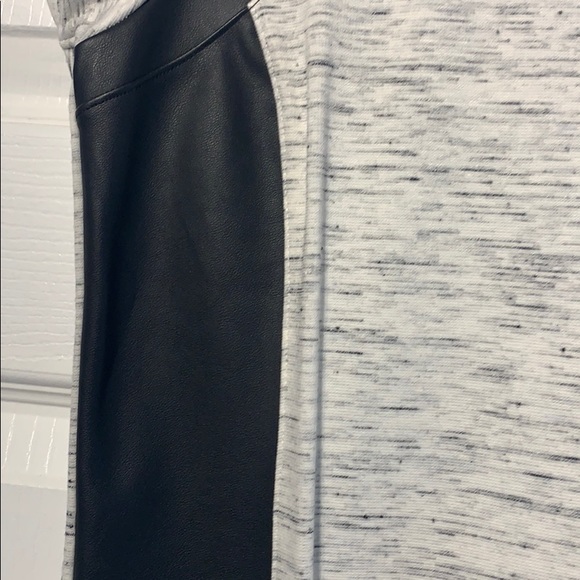 NWT Top w/ Faux leather - Picture 2 of 11